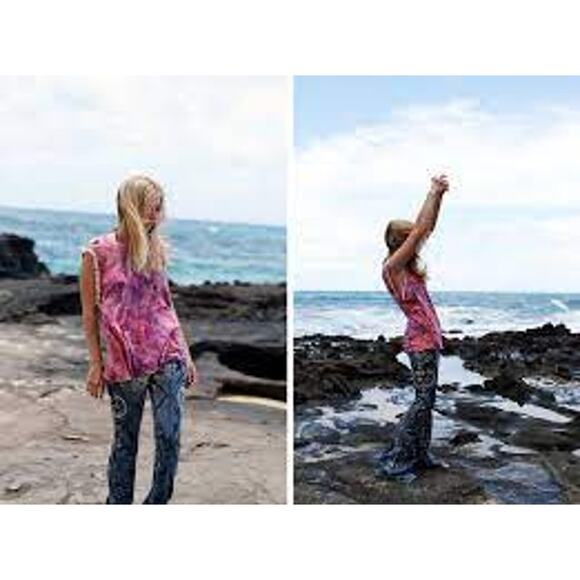 RARE SPELL DESIGNS & THE GYPSY COLLECTIVE HANALEI TIE DYE COWRIE SHELL TANK - Picture 16 of 16